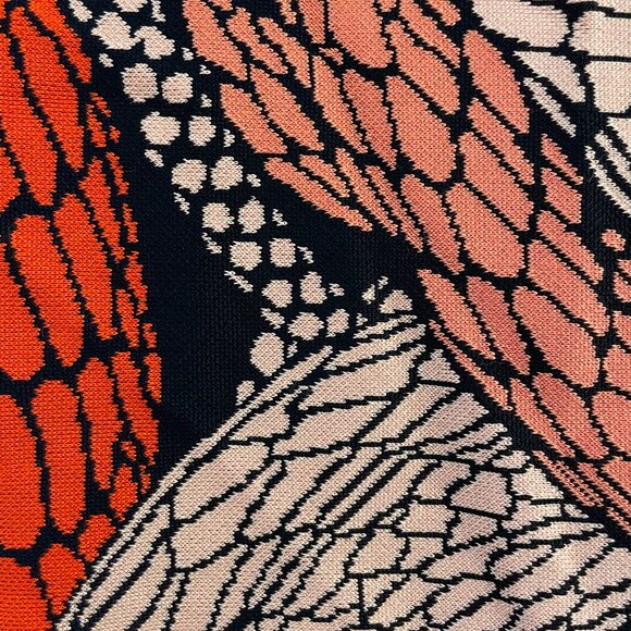 Issa London Snake Pattern Jacquard Knit Bodycon Mini Dress - Picture 2 of 4